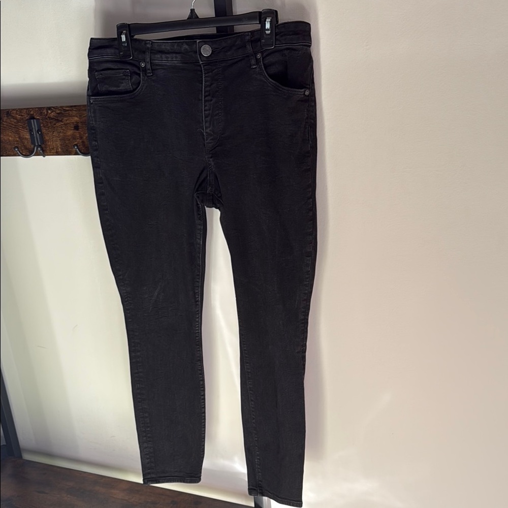 LOFT Black Skinny Jeans Sleek Stretch Fit